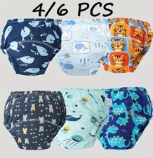 Baby Infant Waterproof Reusable Cotton Kids Potty Training Pants Nappy Boy Girls