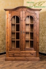 Voglauer dresser / dark sideboard antique year 1900 solid glass doors style