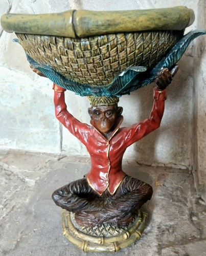 Monkey pedestal stand - monkey,