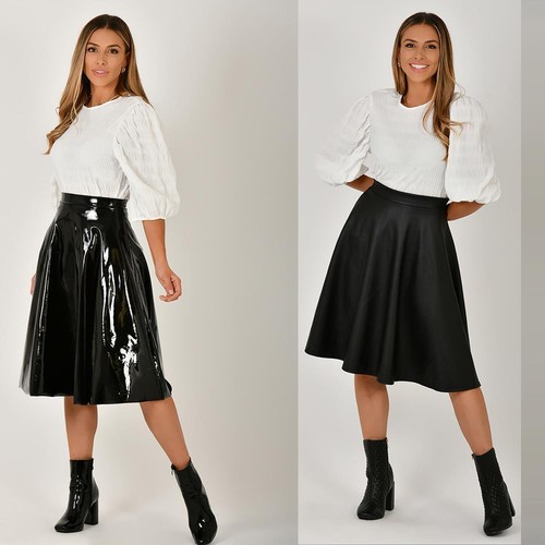 Womens ladies pvc leather - womens,