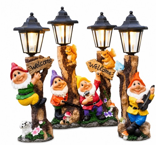 Garden gnome with solar - garden,