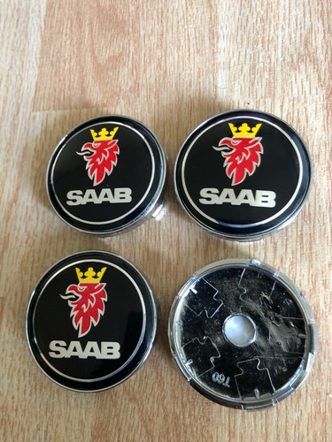Saab alloy wheel hub centre - 4x,