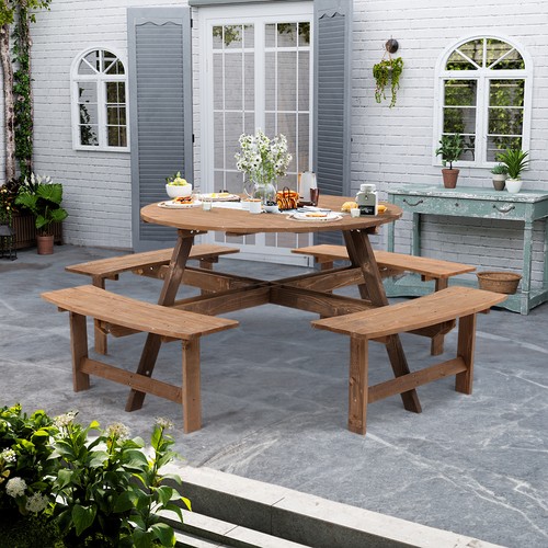 Seater wooden pub - wooden, bench