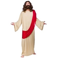 Mens Jesus Christ Fancy Dress Costume Outfit Nativity Religious Holy Toga