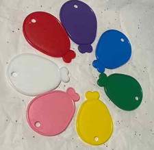 10 Pack Multi coloured Plastic