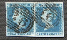 QV 1941 2d penny Blue Imperf