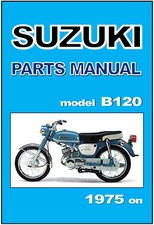 SUZUKI Parts Manual B120 B120M B120N 1975 1976 1977 1978 & 1979 Spares Catalog