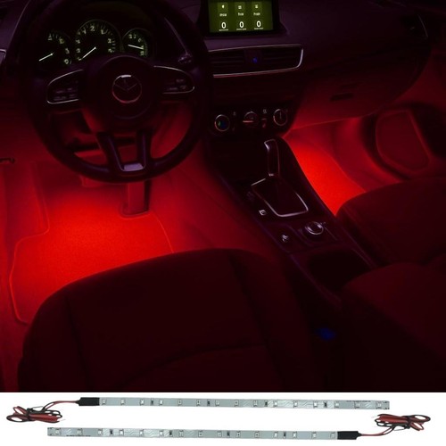 Pair red led footwell - pair, light
