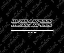 2x 20 cm Mazdaspeed sticker