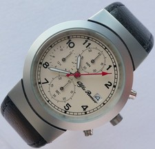 Alfa Romeo Classic Heritage Racing Pilot Driver Car Accessory Chronograph Watch