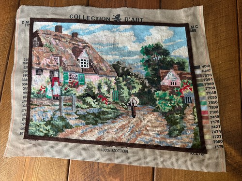 Completed tapestry canvas - completed, a