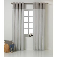 Dublin Dove Grey Ring Top Eyelet Lined Bedroom Lounge 66"x72" 168x183cm