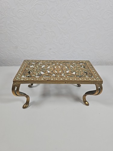 Antique brass trivet victorian - antique,