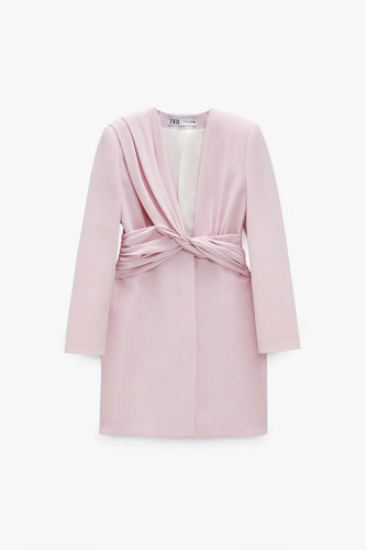 Zara draped blazer dress - zara,