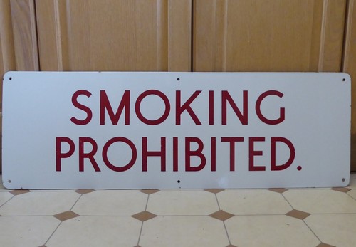 Vintage smoking prohibited - smoking,