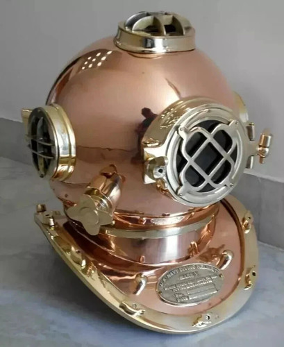 Diving helmet navy mark - diving,