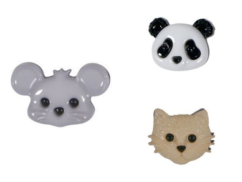 Animal head shank buttons - animal,
