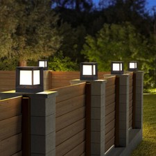 Outdoor Pillar Lights Black