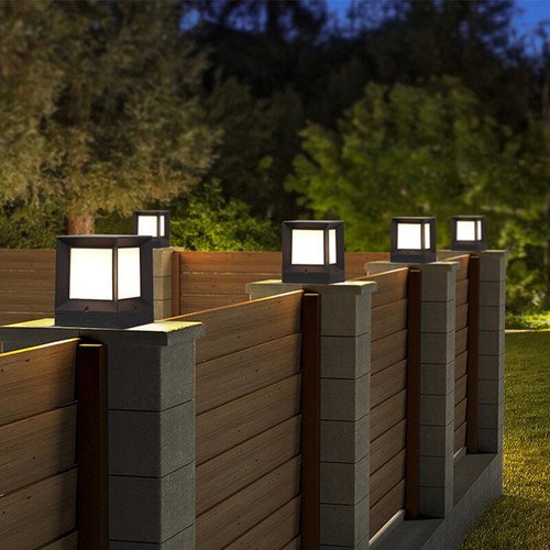 Outdoor pillar lights black - outdoor,