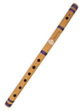 Handmade Natural Bamboo Flute Indian Woodwind Instrument Bansuri A Scale 15"