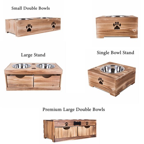 Dog food feeding stand station - food,