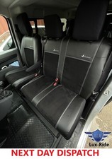 TAILORED SEAT COVERS For VAUXHALL VIVARO Mk3 2019 - 2024 ART. LEATHER & ALICANTE