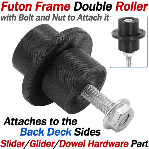 Futon frame double - frame, roller