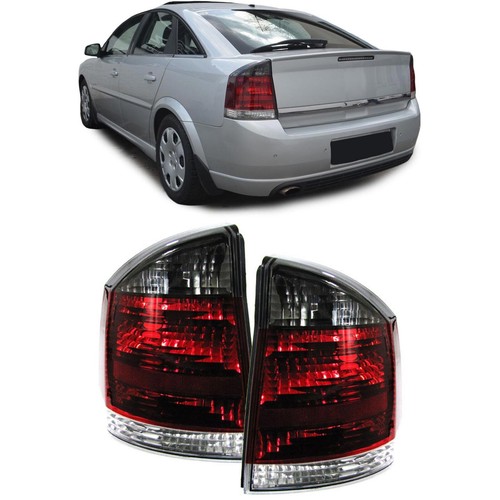 Tail lights left right black - +,