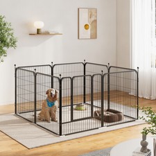 Heavy Duty Metal Puppy Dog Cat Fence Play Pen Indoor Outdoor Run Enclosure Cage