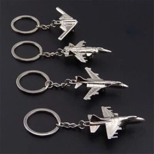Metal Aircraft Keyring Fighter