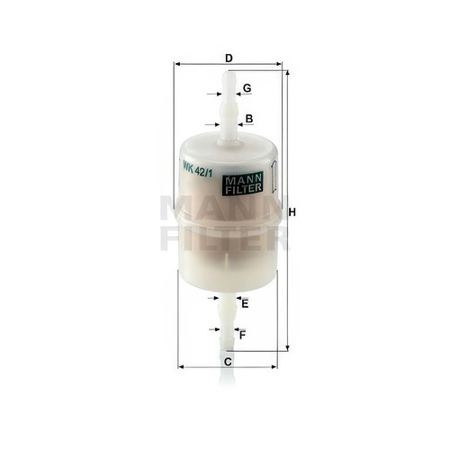 Mann wk42 fuel filter - wk42/1,