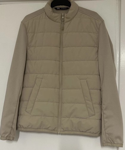 Zara nude beige quilted jacket - zara,