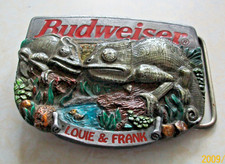  3# pewter belt buckle budweiser officially licenced product