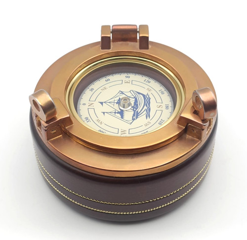 Nautical porthole compass - nautical,
