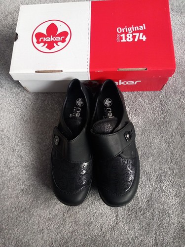 Rieker black shoes - rieker,