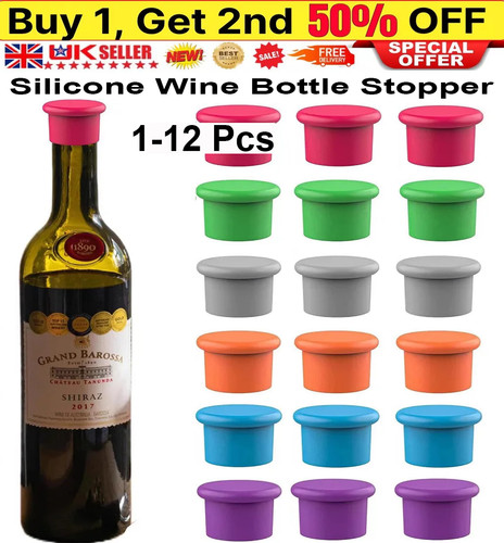 Reusable silicone wine - reusable, 6x