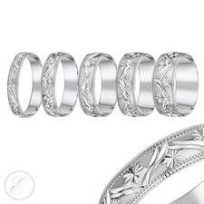 4mm-8mm 9ct White Gold Light