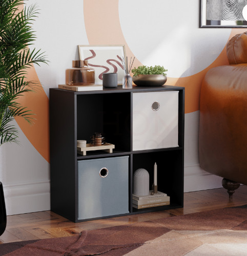 Cube wooden bookcase - 4,