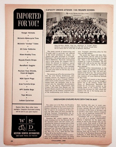 1966 cycle magazine page - 1966,