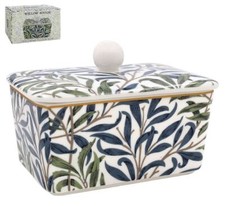 WILLIAM MORRIS WILLOW BOUGH BUTTER DISH WITH LID OFFICIAL NEW & BOXED LP