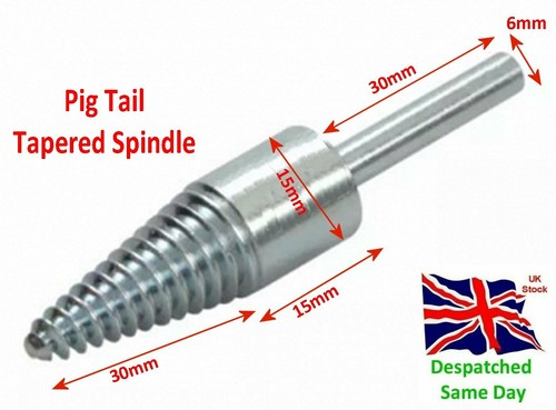 Pig tail tapered spindle - tapered,