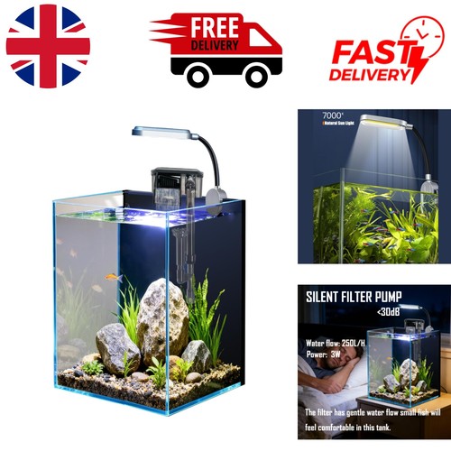Gallon nano glass aquarium - glass,