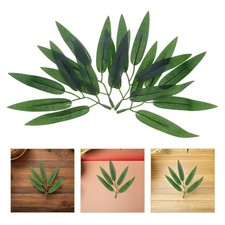  10 Pack Artificial Bamboo Plants Indoor Faux Branches Simulated Leaves