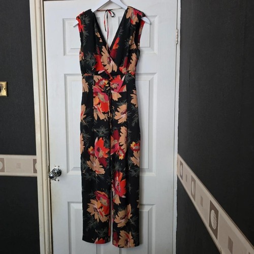 Zara orange black floral