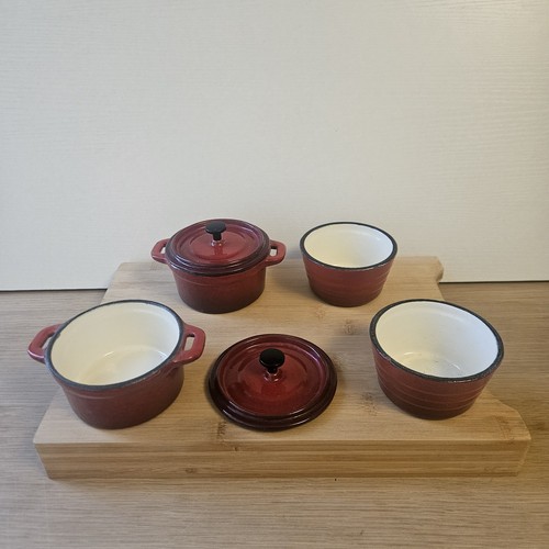 Set red enameled - of,