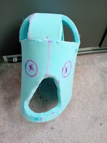Foam bucket head fursuit - , base