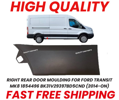 Right rear door moulding - door, for