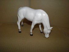 Horse Figurine White Ceramic