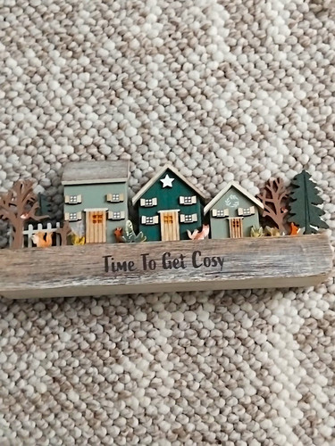 Next wooden house ornament - next,