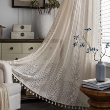 Rustic Crochet Lace Curtain